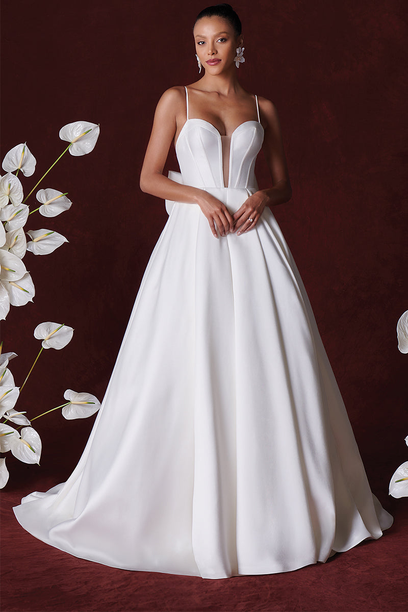 Astraea Back-Bow Wedding Gown | Jewelclues