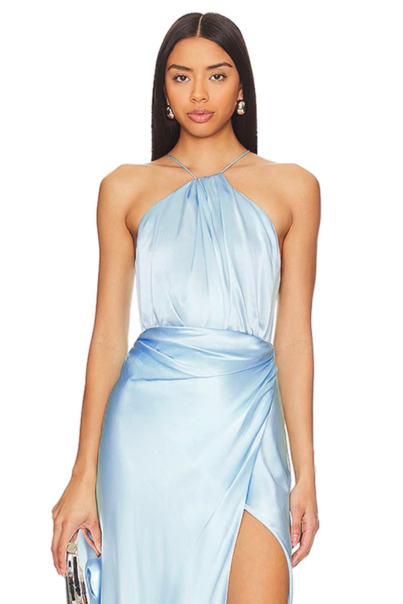 Blissful Glam Satin Midi Dress | Jewelclues