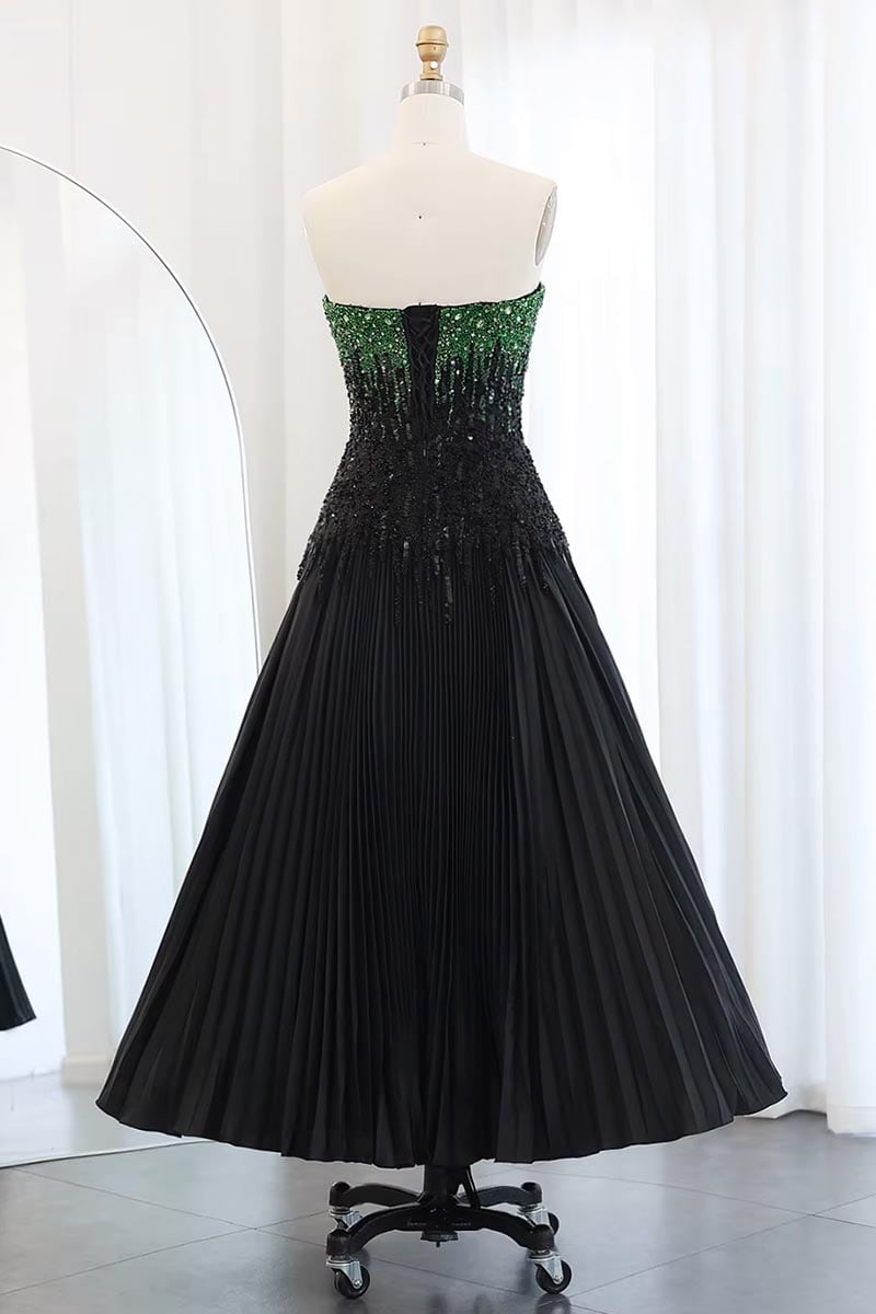 Classy Sensation Strapless Beaded Evening Gown | Jewelclues