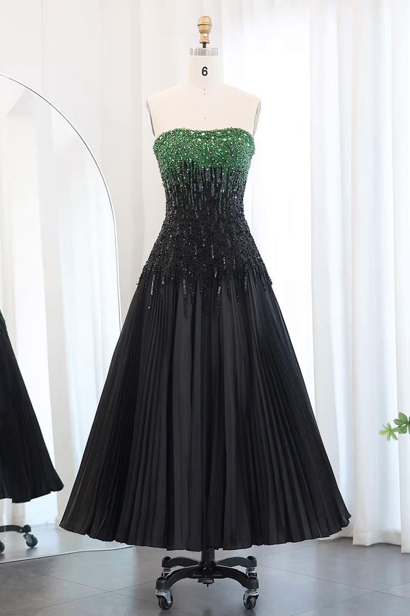 Classy Sensation Strapless Beaded Evening Gown | Jewelclues