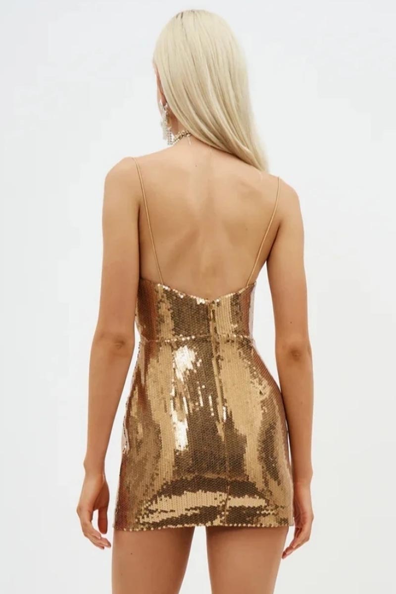 Dazzling Charm Sequin Mini Dress | Jewelclues