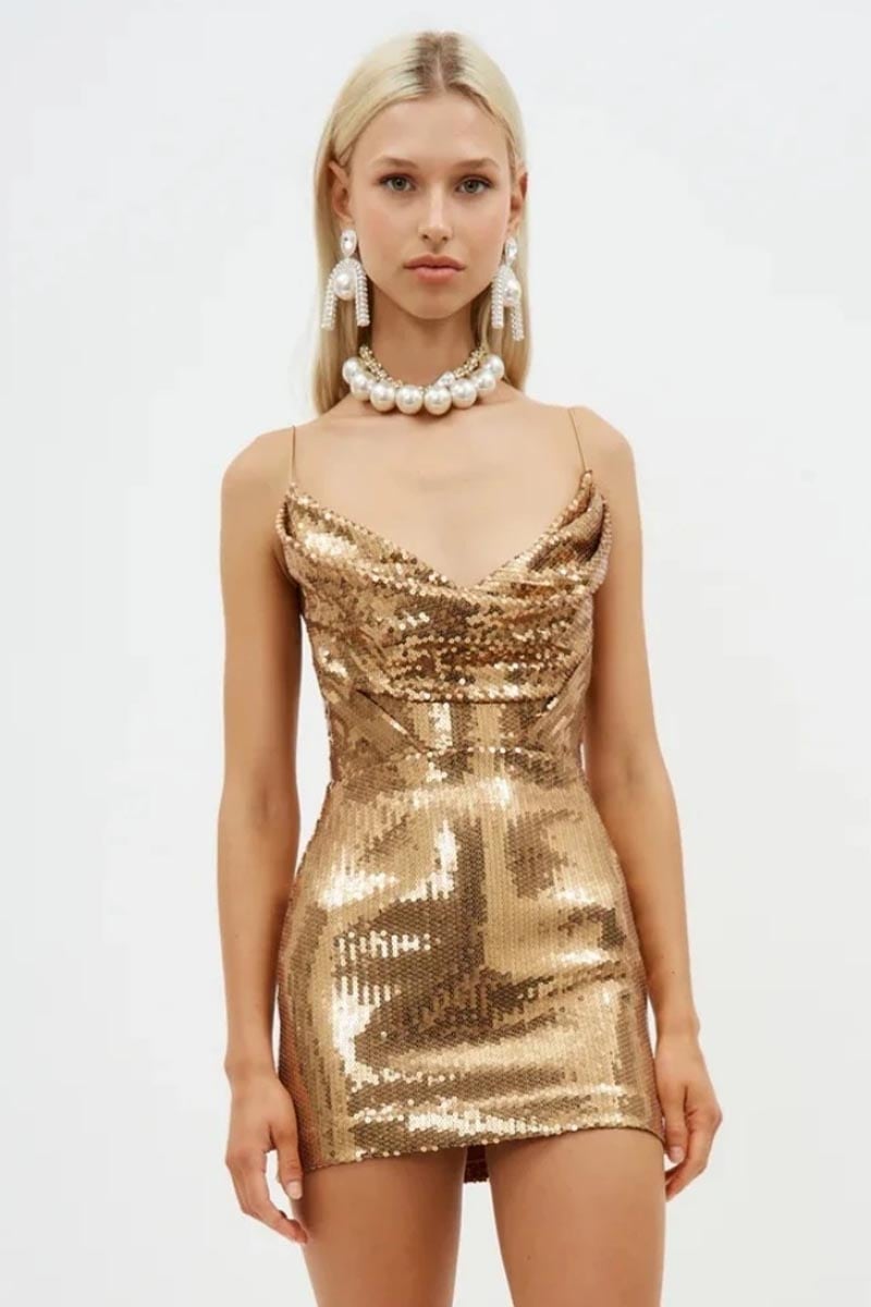 Dazzling Charm Sequin Mini Dress | Jewelclues