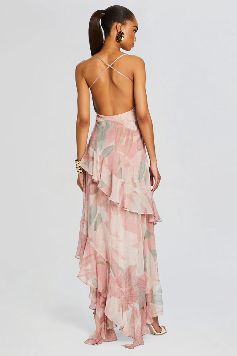 Divine Allure Floral Print Maxi Dress | Jewelclues