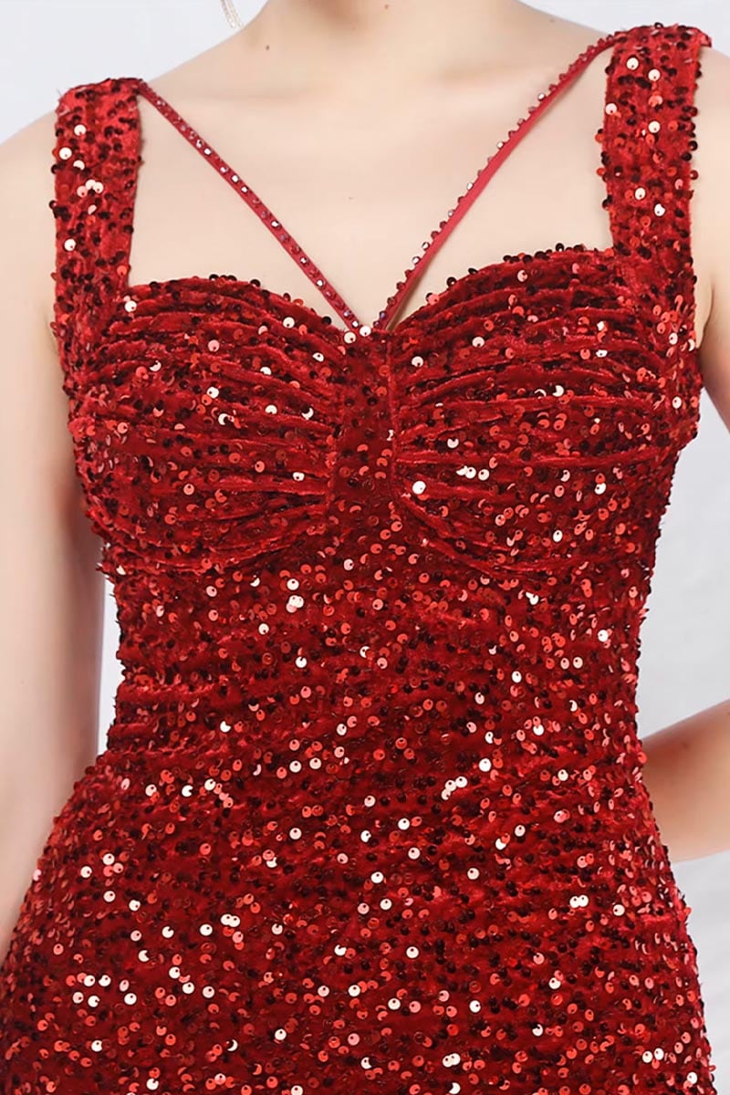 Divine Dazzle Sequin A-line Mini Dress | Jewelclues #color_wine