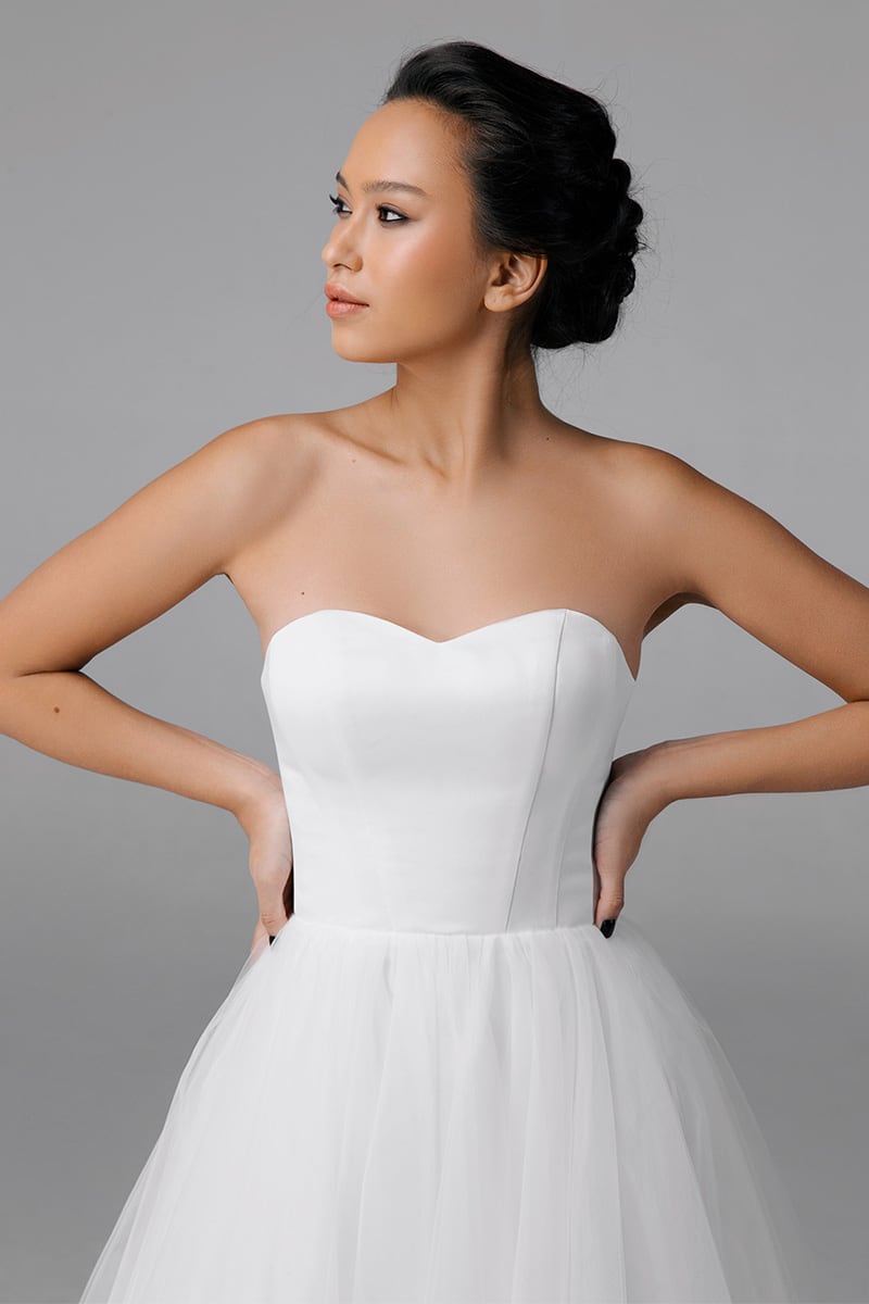 Elizabeth Strapless Midi Dress | Jewelclues 