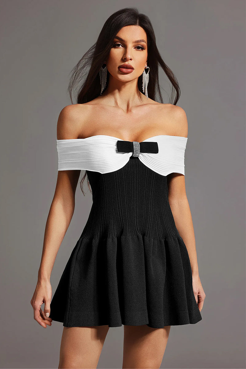 Ellie Strapless Bow Mini Dress | Jewelclues