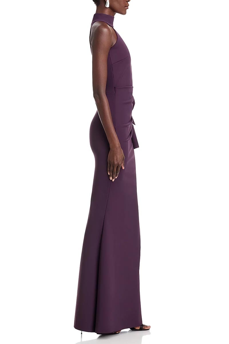 Enchanted Glamour Halter Maxi Dress | Jewelclues #color_purple