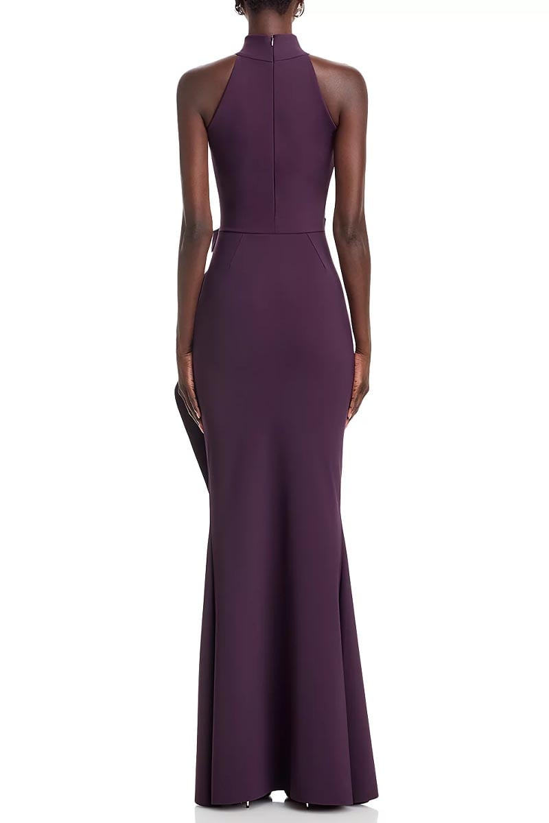 Enchanted Glamour Halter Maxi Dress | Jewelclues #color_purple