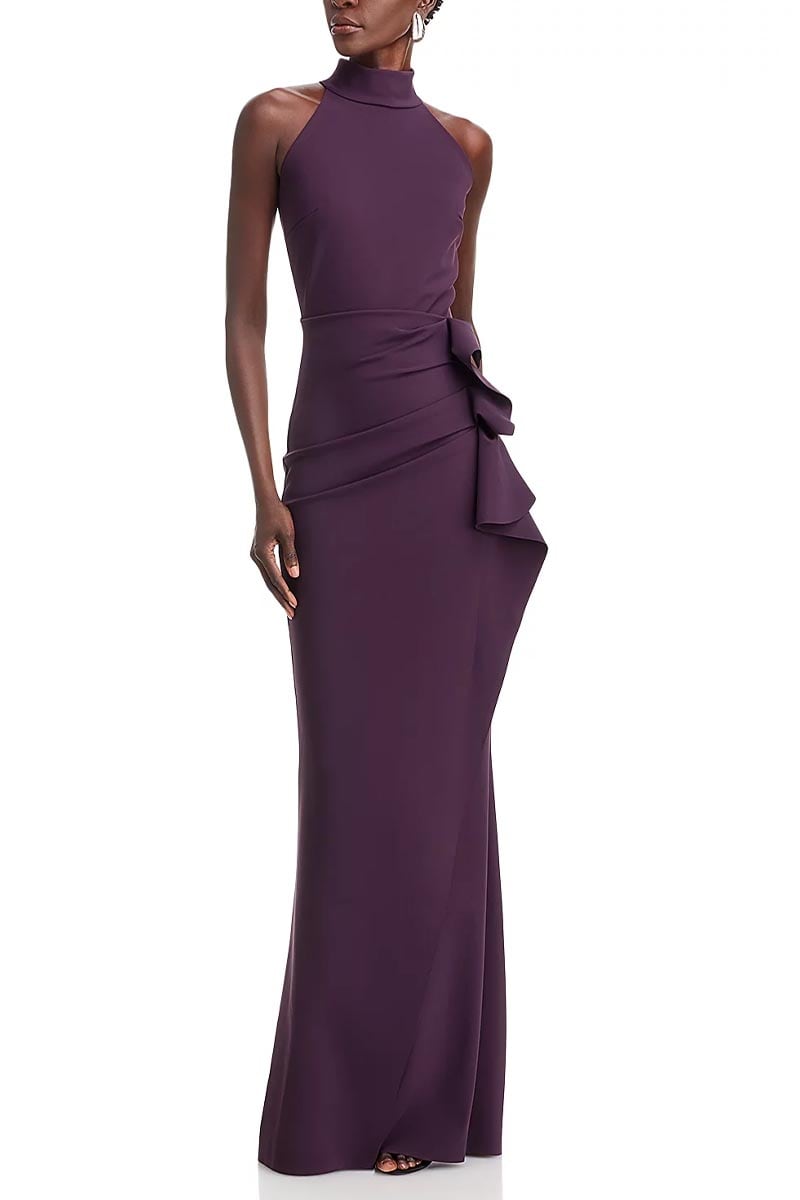 Enchanted Glamour Halter Maxi Dress | Jewelclues #color_purple