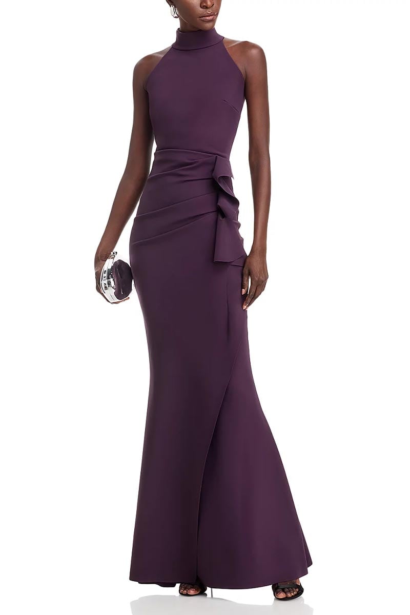 Enchanted Glamour Halter Maxi Dress | Jewelclues #color_purple