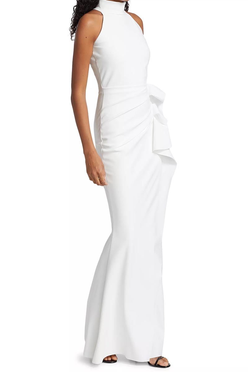 Enchanted Glamour Halter Maxi Dress | Jewelclues #color_white