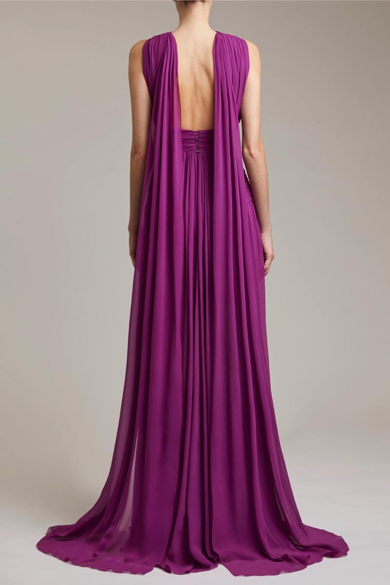 Evelyn Chiffon Maxi Dress | Jewelclues