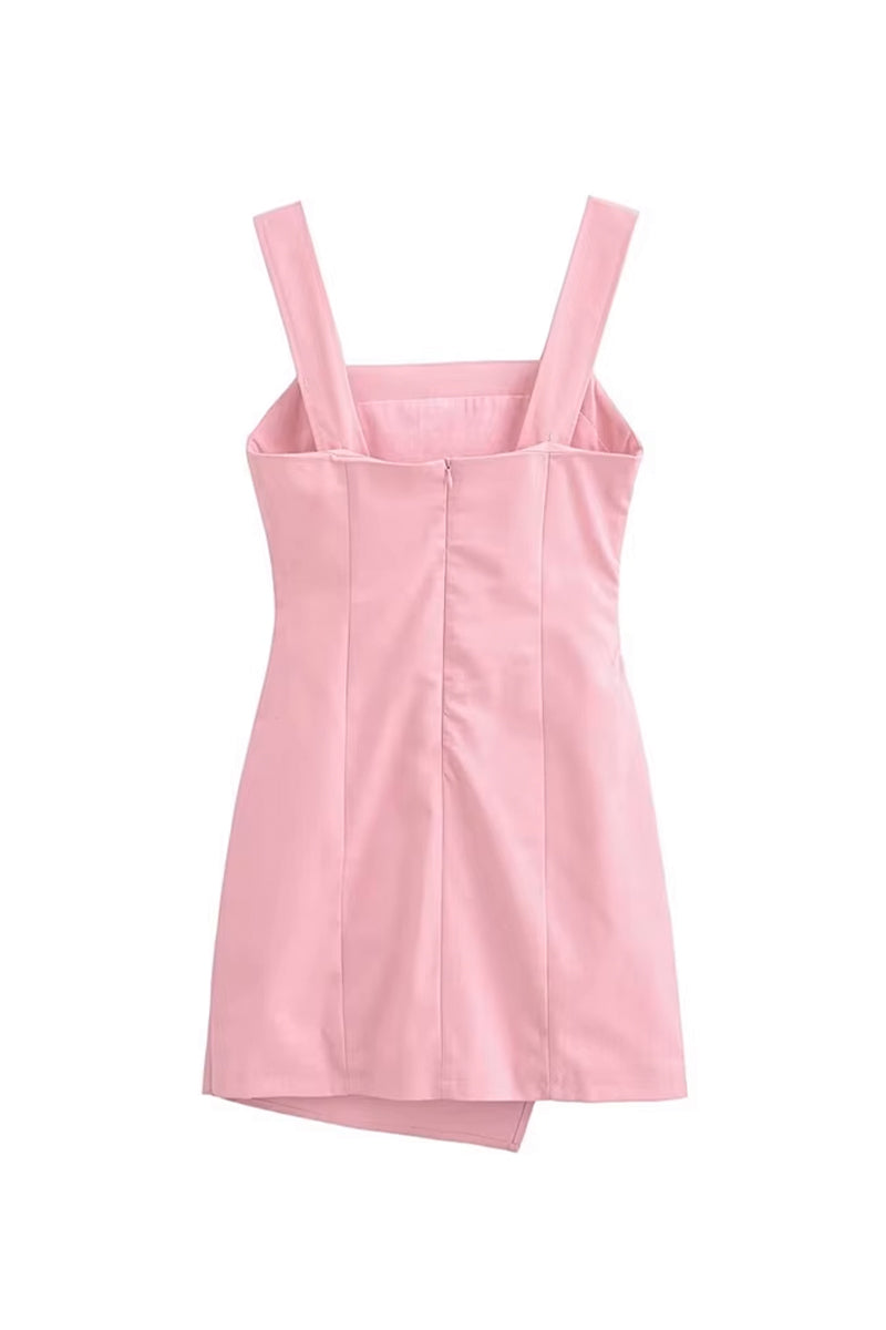 Everyday Sensation Square Neck Mini Dress | Jewelclues #color_pink