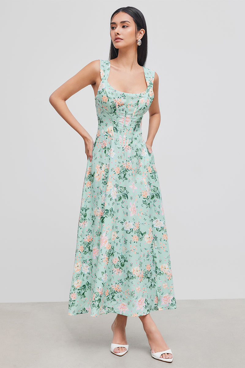 Florida Floral Print Midi Dress | Jewelclues