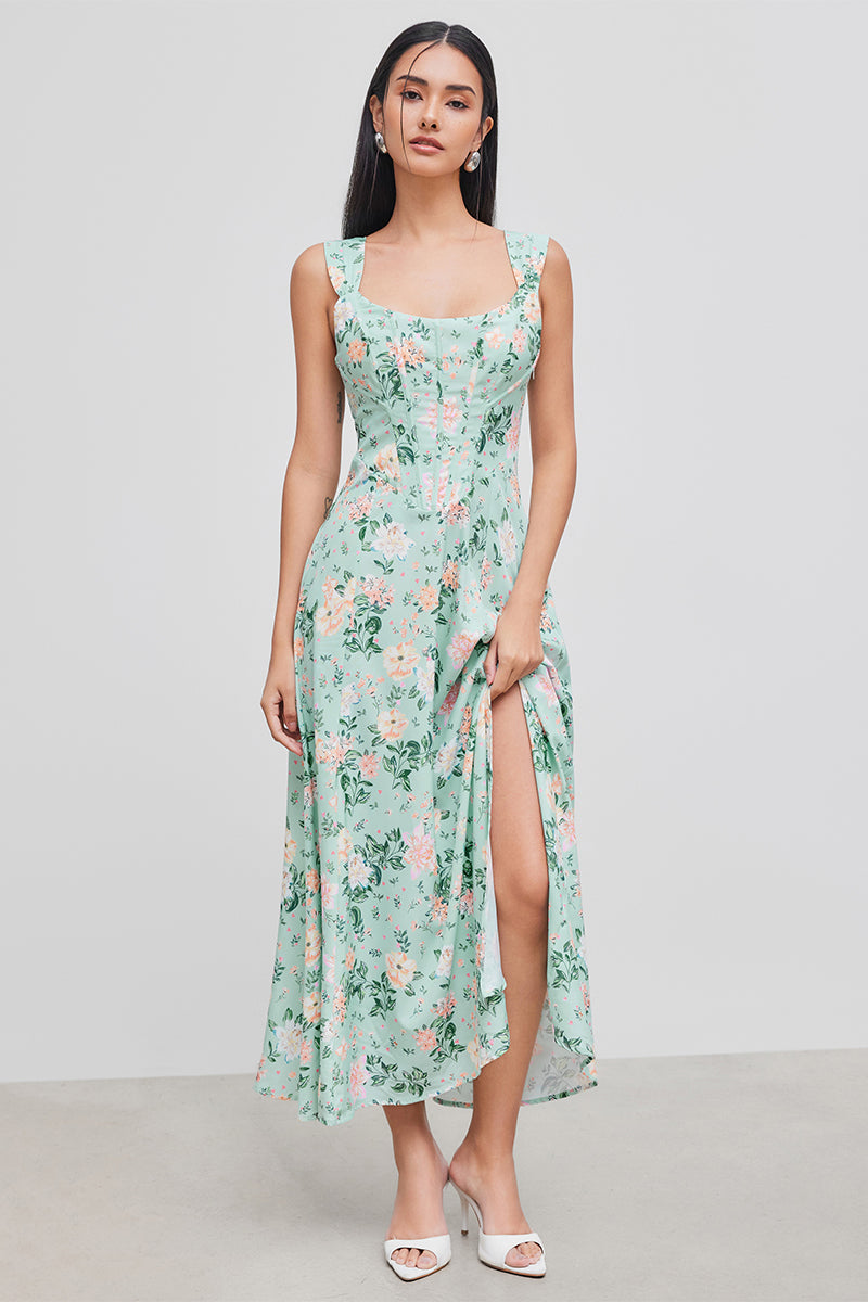 Florida Floral Print Midi Dress | Jewelclues