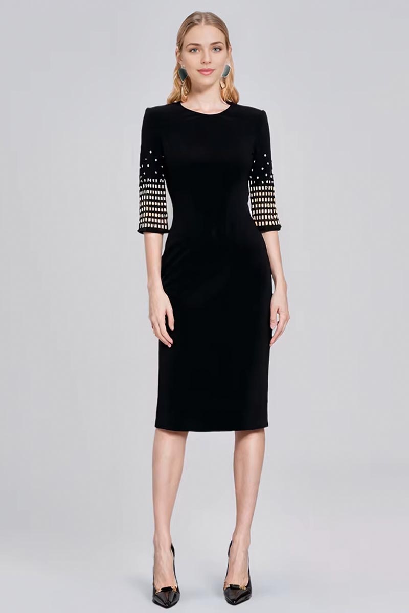 Glorious Poise Crystal-embellished Midi Dress | Jewelclues