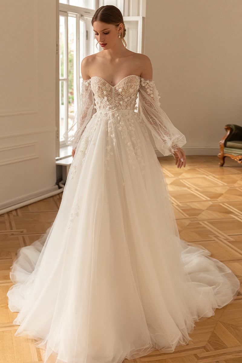 Julian Strapless A-line Wedding Dress | Jewelclues