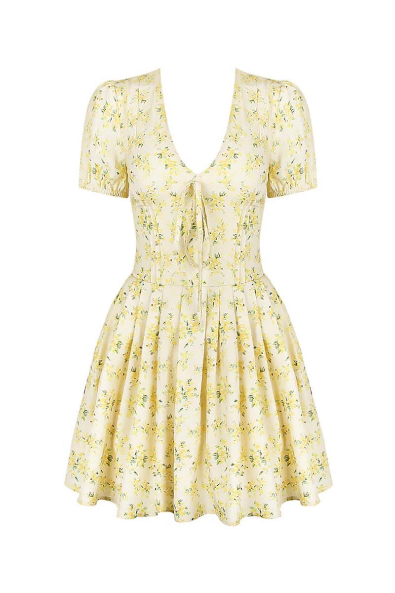 Kristyn Floral Print Mini Dress | Jewelclues