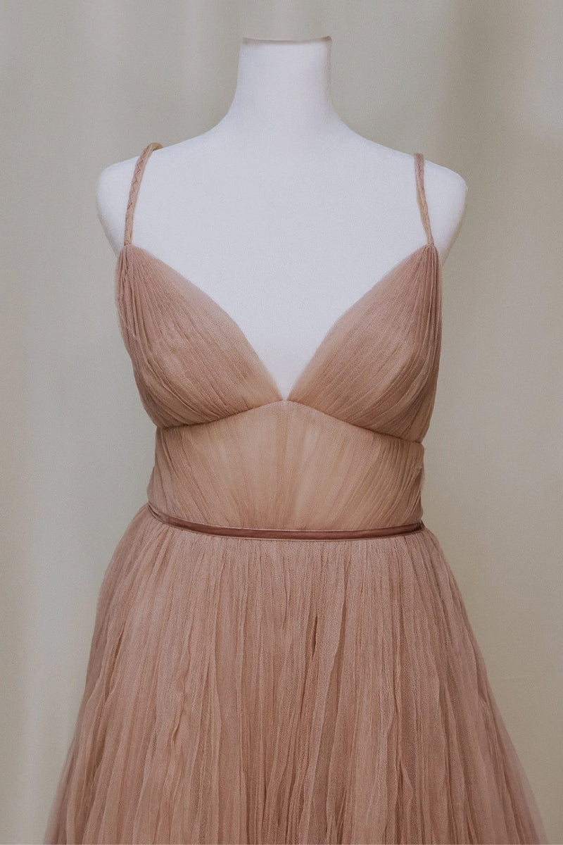 Notable Poise Tulle Maxi Dress | Jewelclues #color_mocha