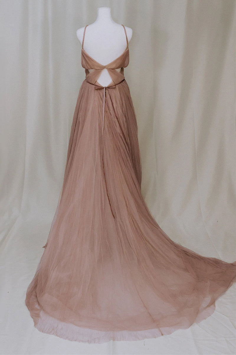 Notable Poise Tulle Maxi Dress | Jewelclues #color_mocha