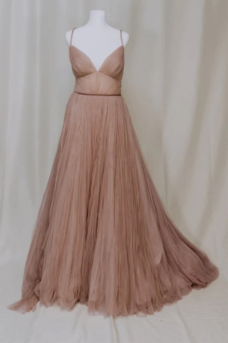 Notable Poise Tulle Maxi Dress | Jewelclues #color_mocha