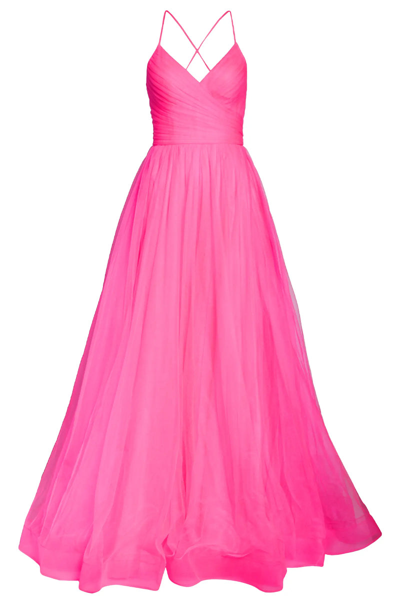 Romantic Evening Tulle Maxi Dress | Jewelclues