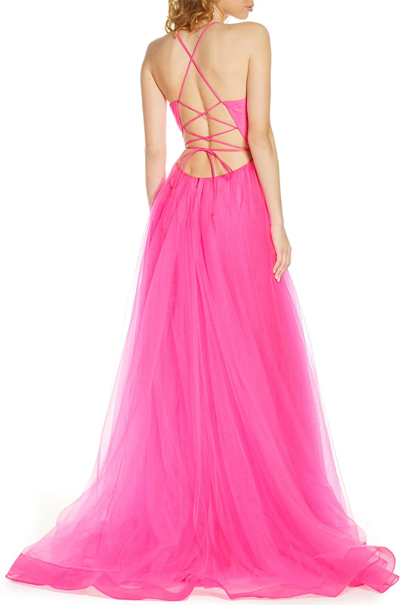 Romantic Evening Tulle Maxi Dress | Jewelclues