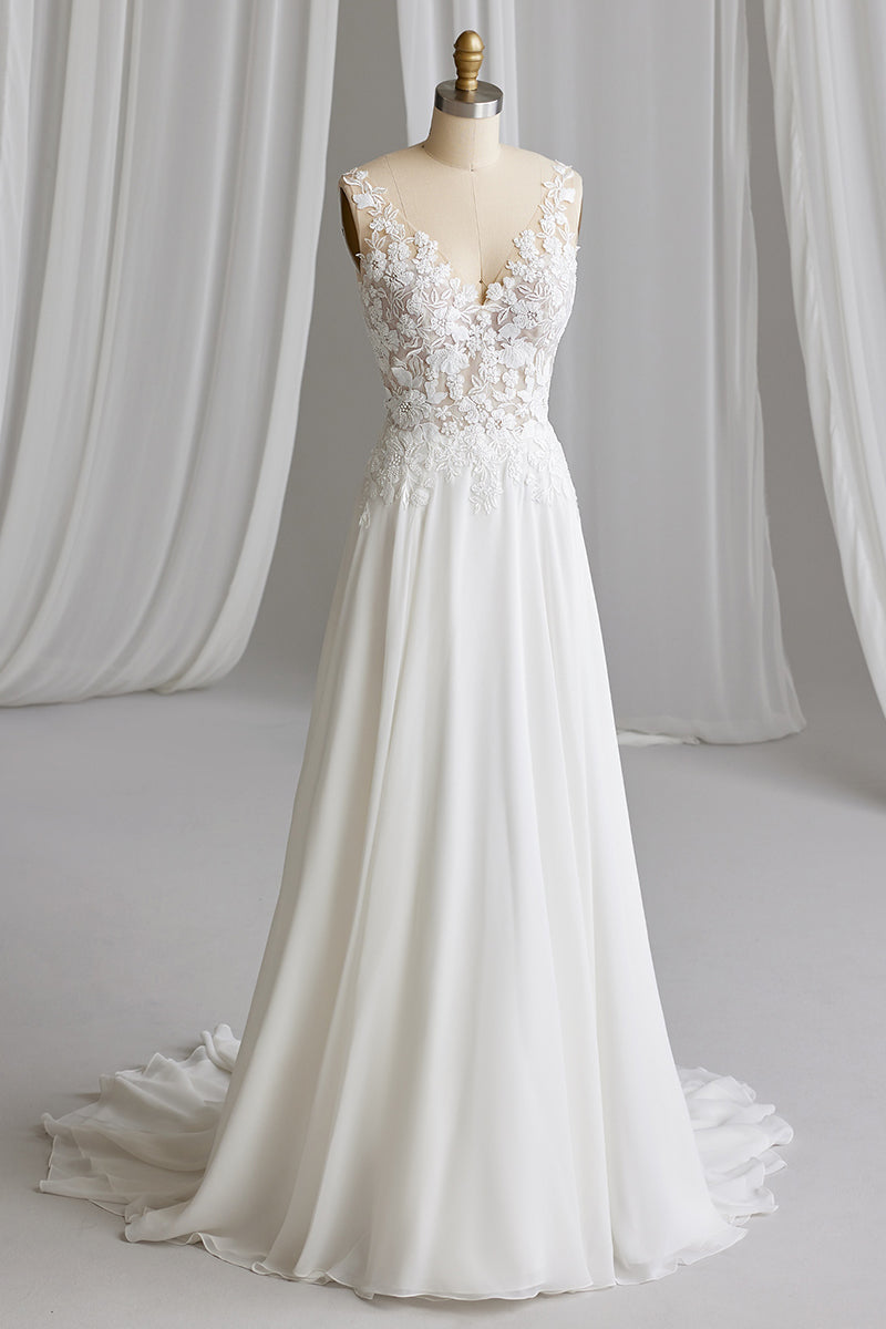 Sacred Promise Chiffon Wedding Dress | Jewelclues