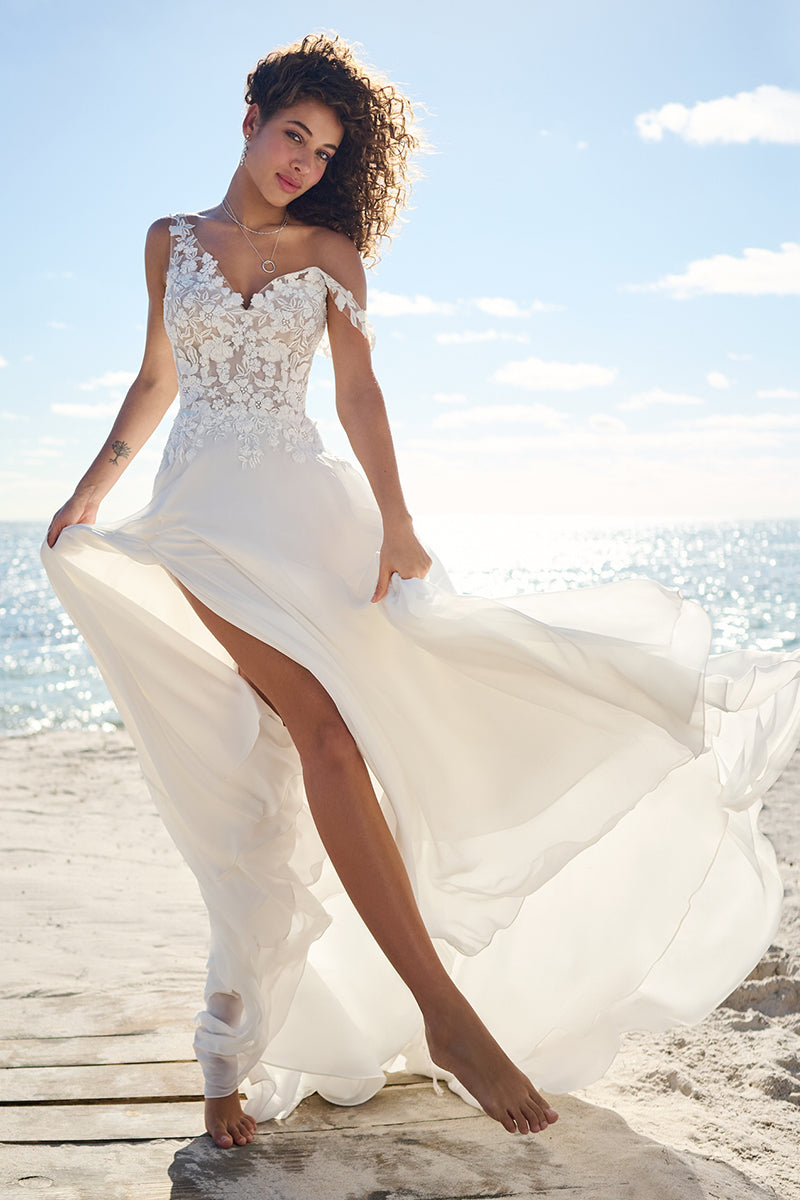 Sacred Promise Chiffon Wedding Dress | Jewelclues