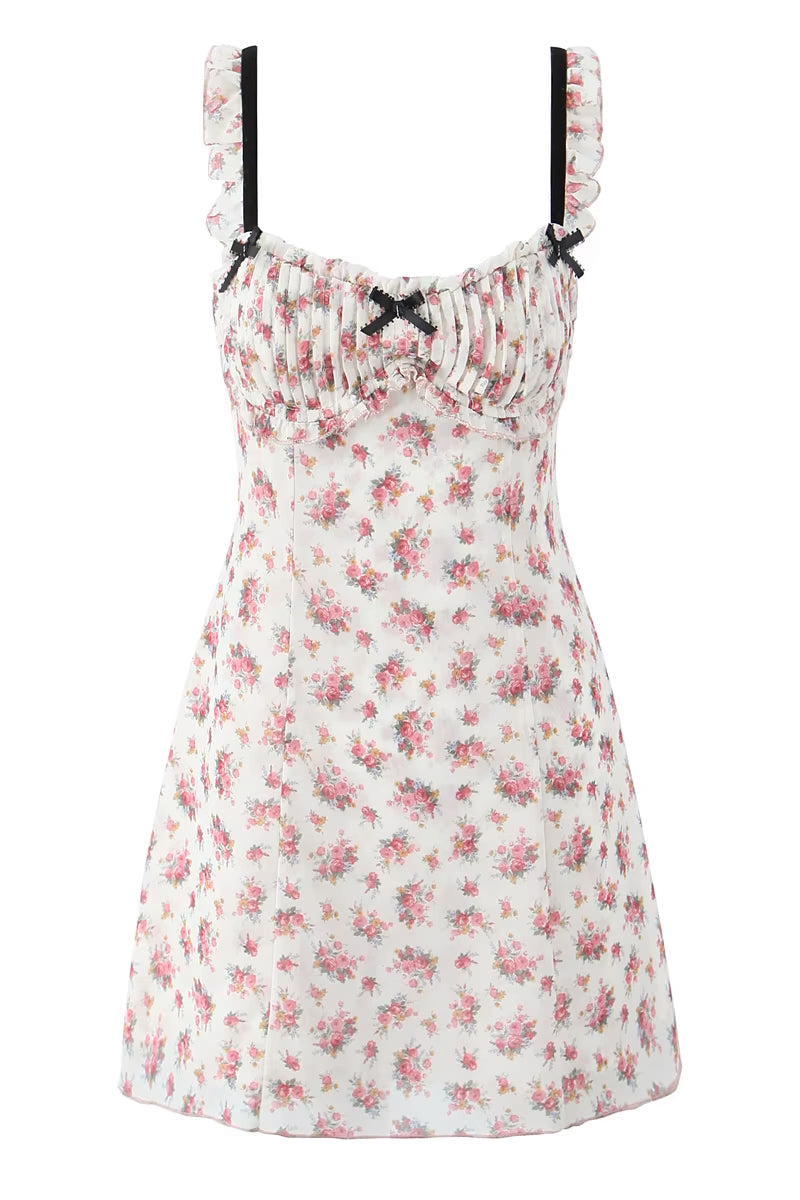 Stay Sultry Floral Print Mini Dress | Jewelclues