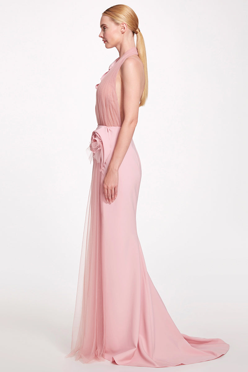 Stolen Heart Pink Halter Maxi Dress | Jewelclues