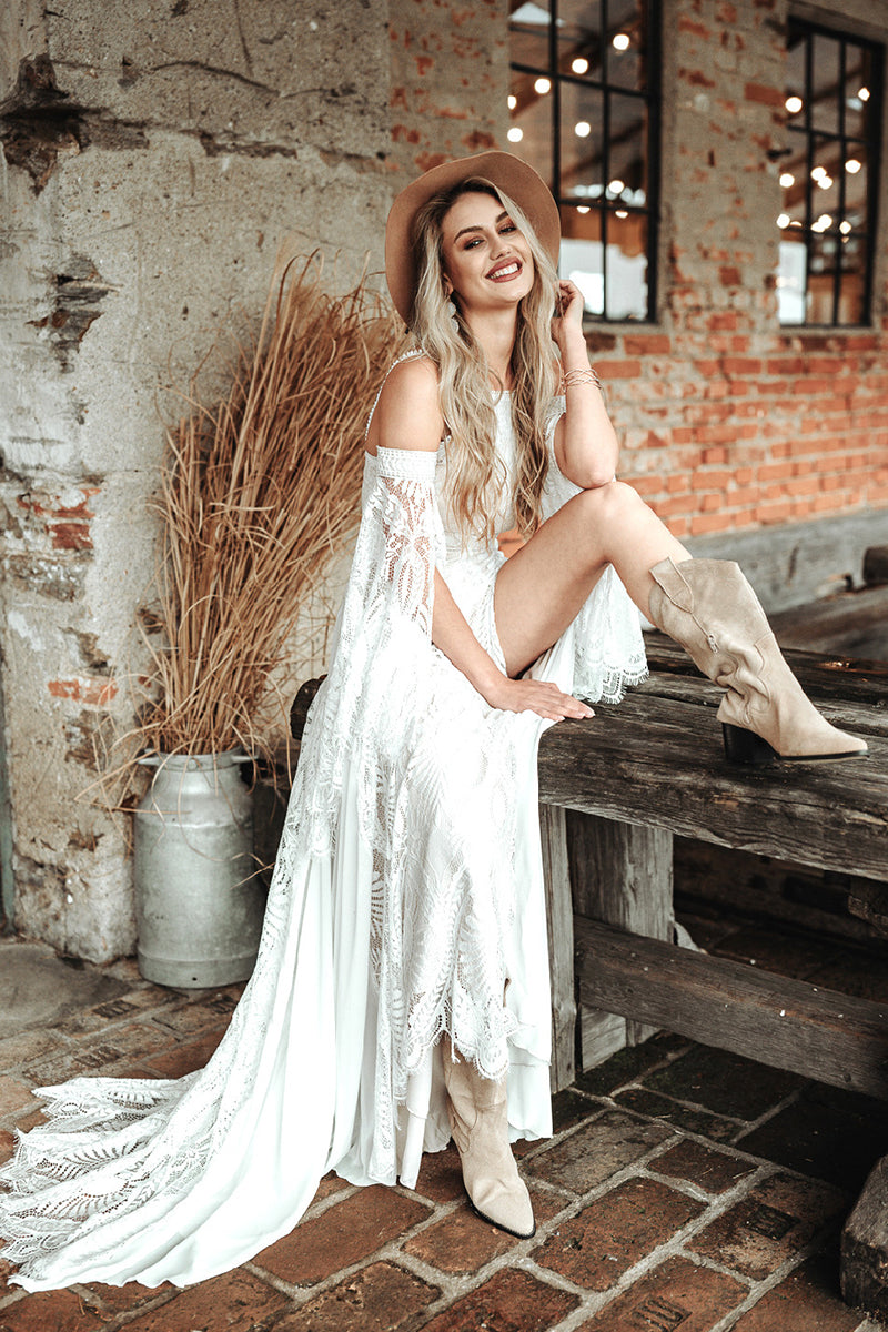 Sydney Bohemian Lace Wedding Dress – JewelClues