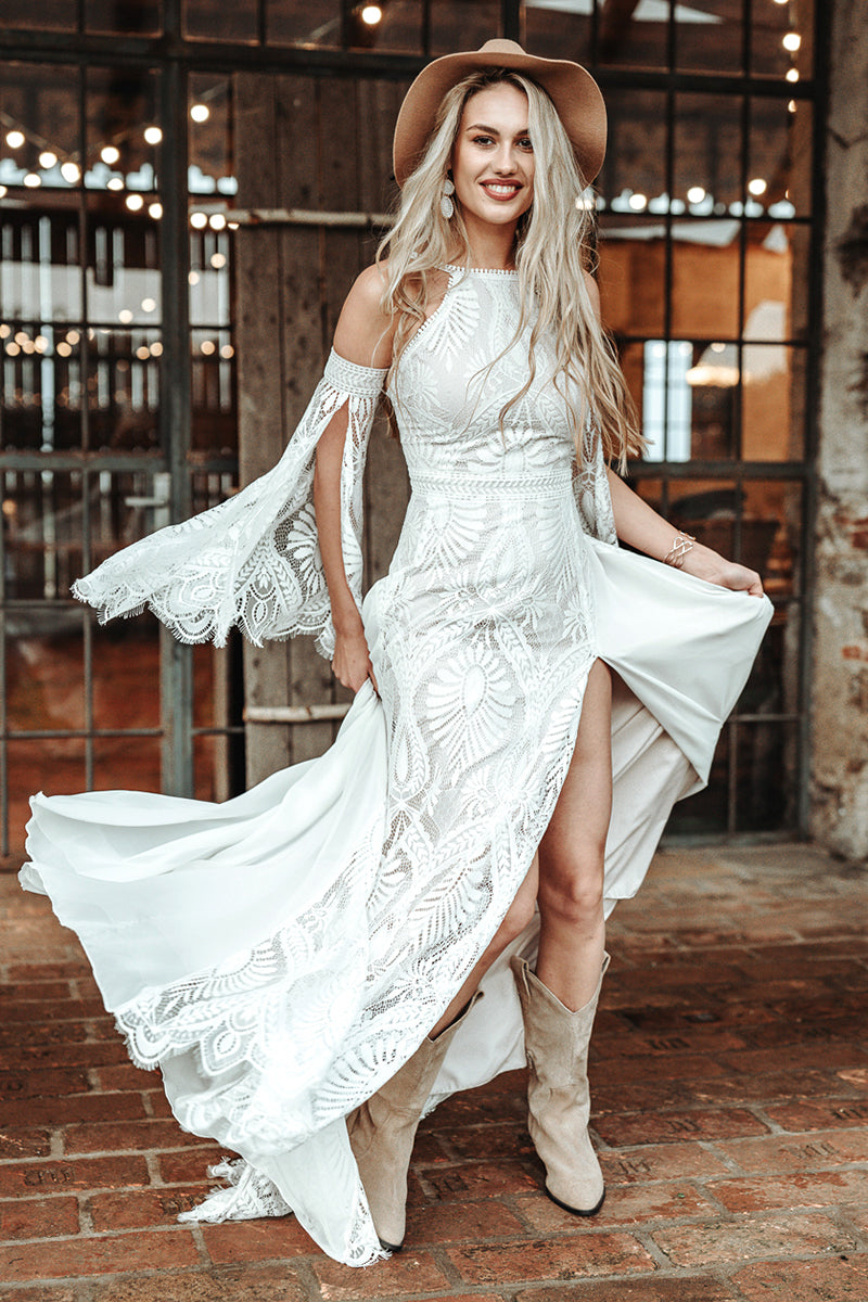 Sydney Bohemian Lace Wedding Dress – JewelClues