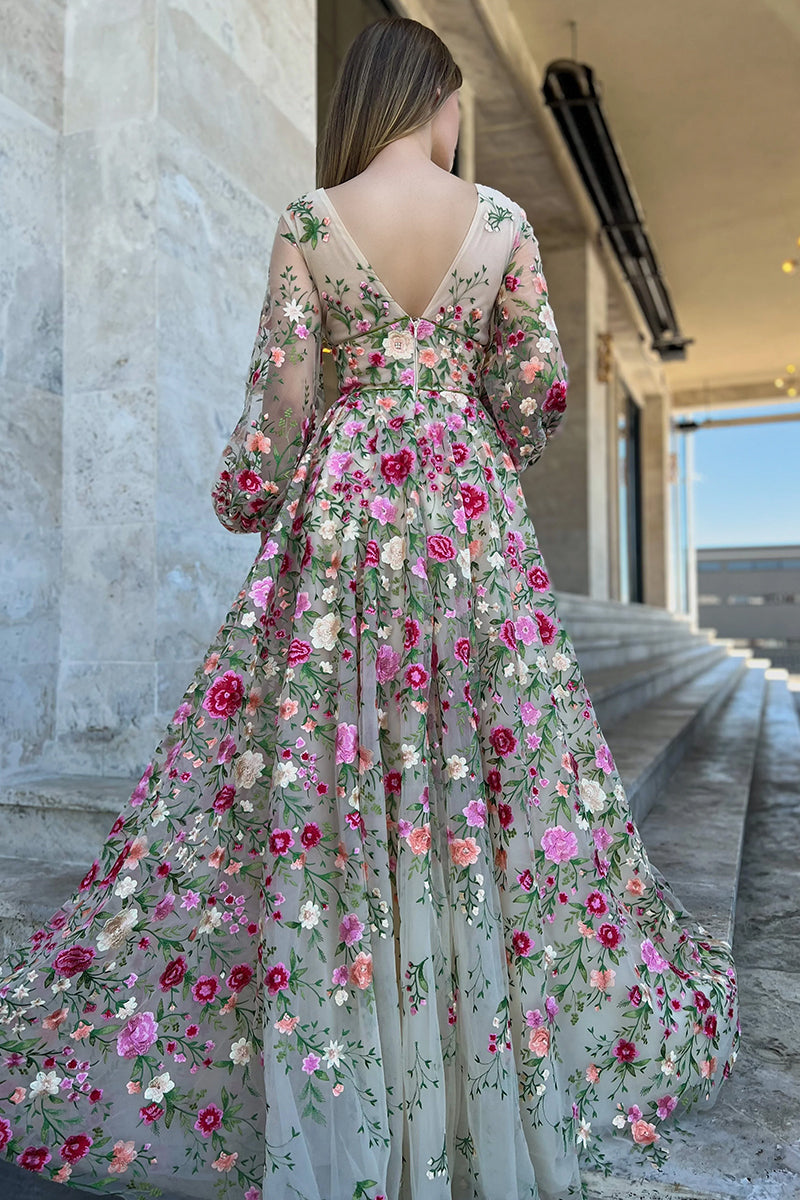 Wildflower Romance Embroidered Maxi Dress