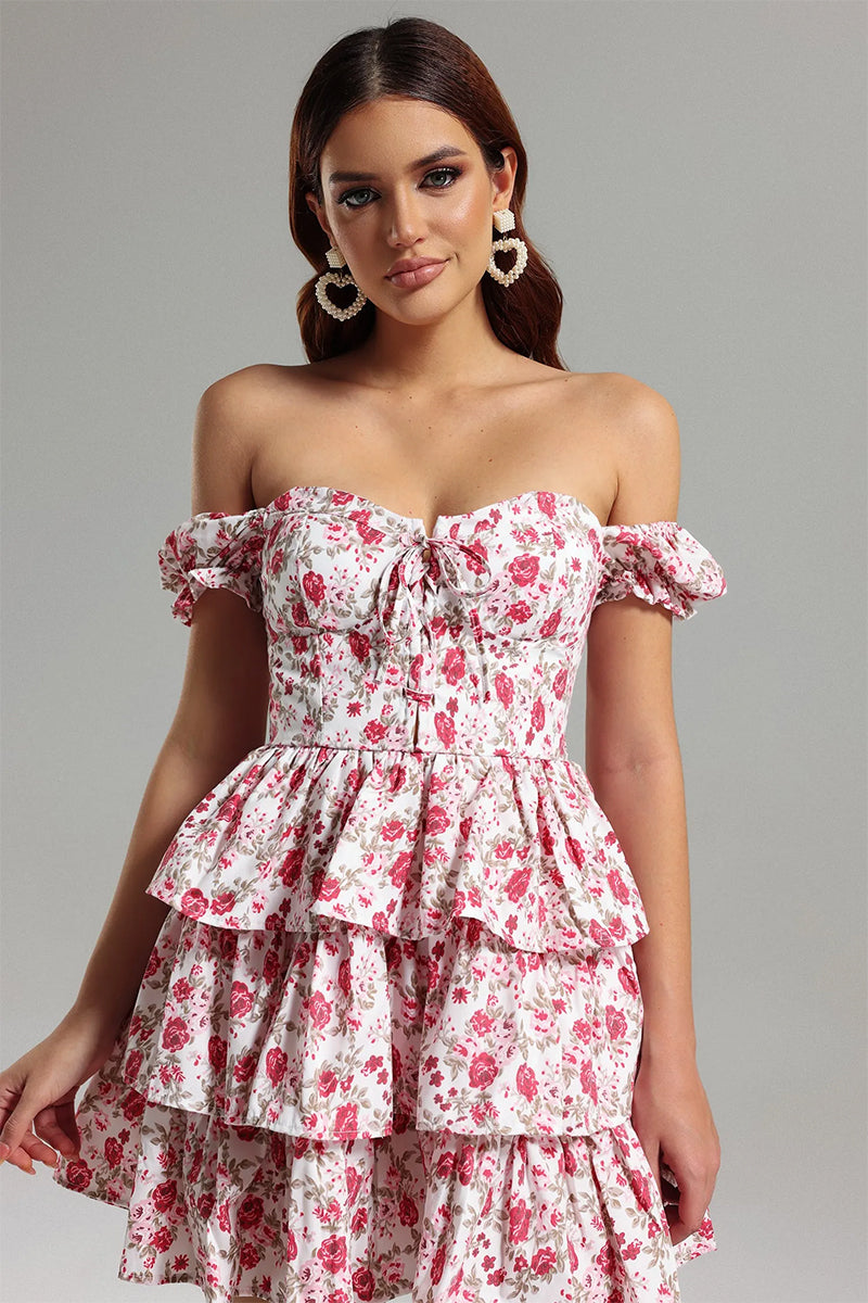 Woodbury Floral Print Mini Dress | Jewelclues