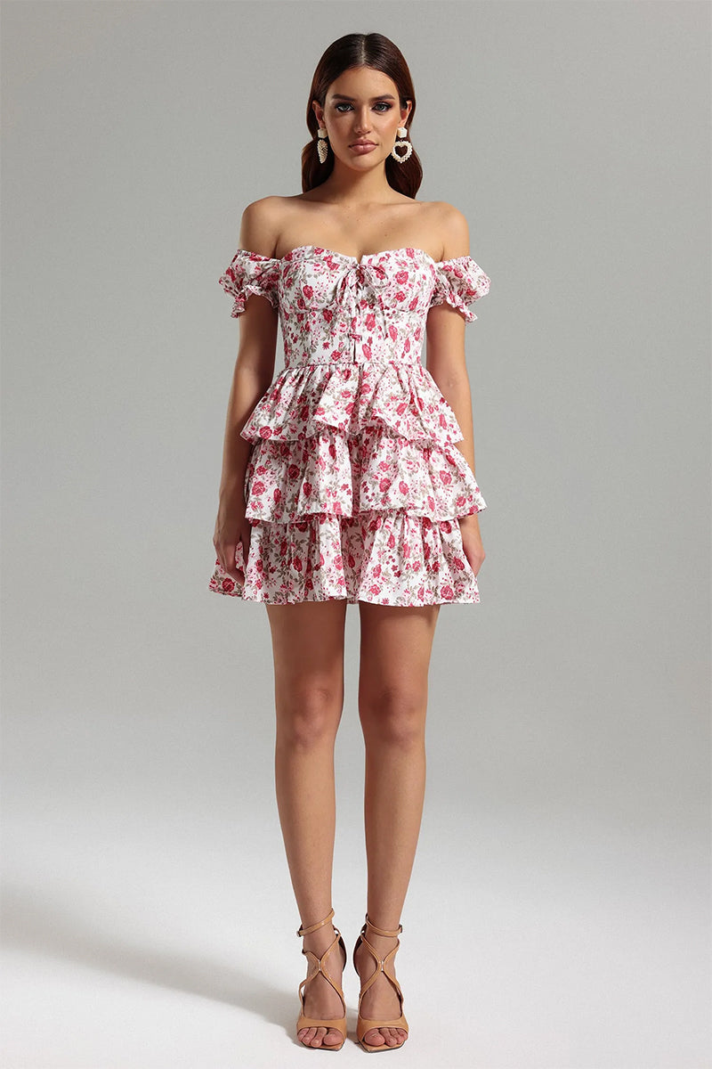 Woodbury Floral Print Mini Dress | Jewelclues