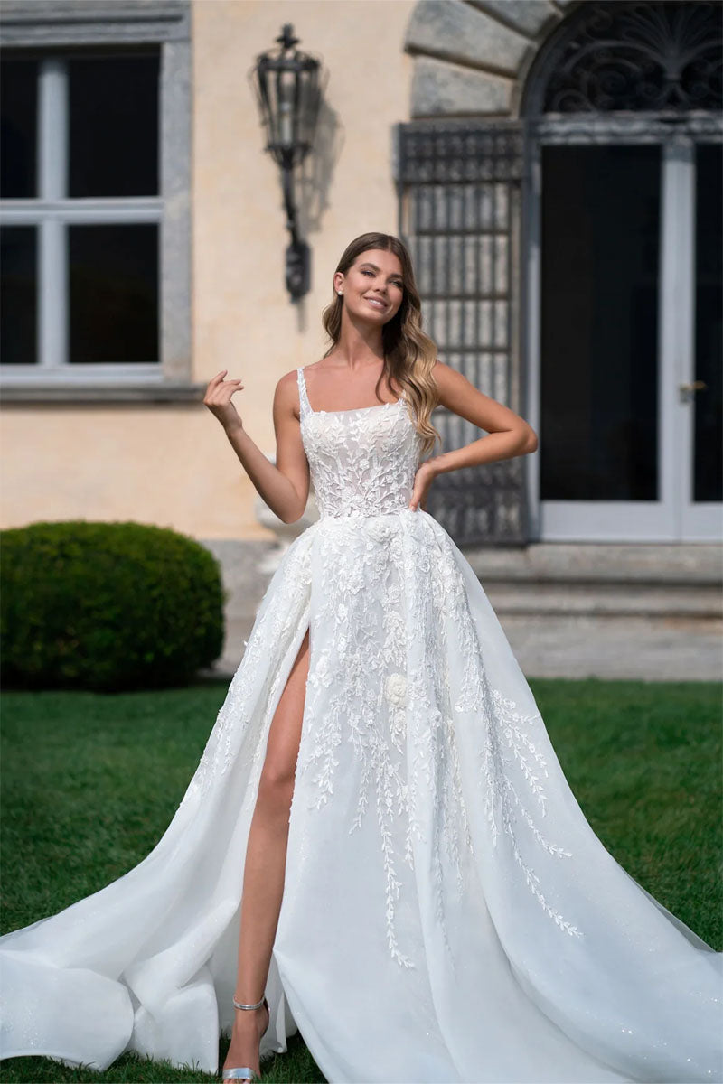 Pure white wedding on sale dress